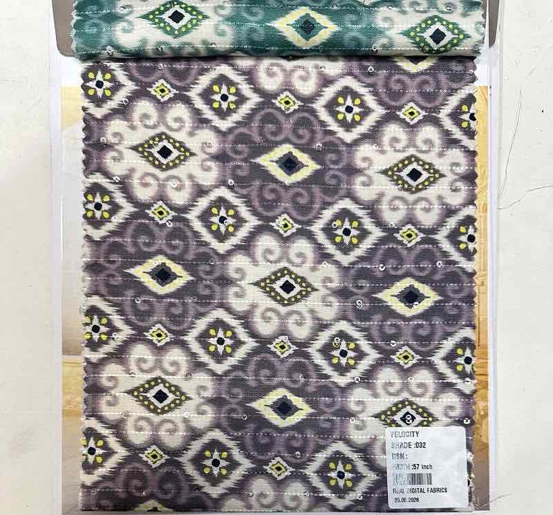 Digital Velocity PC Blend fabric — R. Kunal Textiles Kalbadevi Mumbai